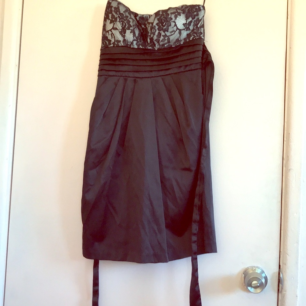 Black mini dress